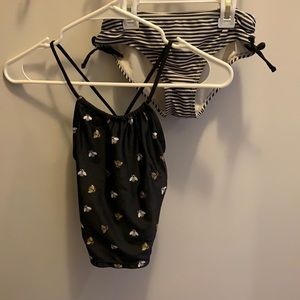 Girls’ Bumblebee design Tankini Swimsuit